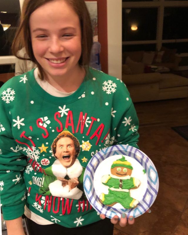 ELF is Gracie’s Gingerbread Man inspiration! I’m impressed! #Karina